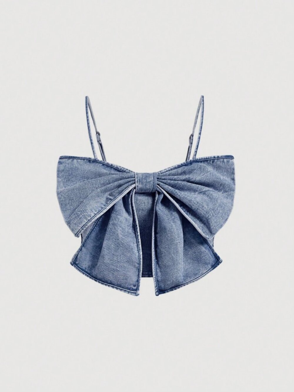 Light Wash Casual Women's Denim Top - Picture 1 of 4